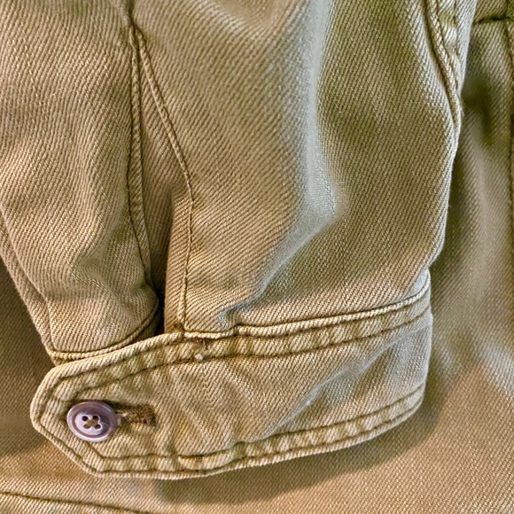 FREE PEOPLE women’s army green, oversized coat, size small - Picture 6 of 6